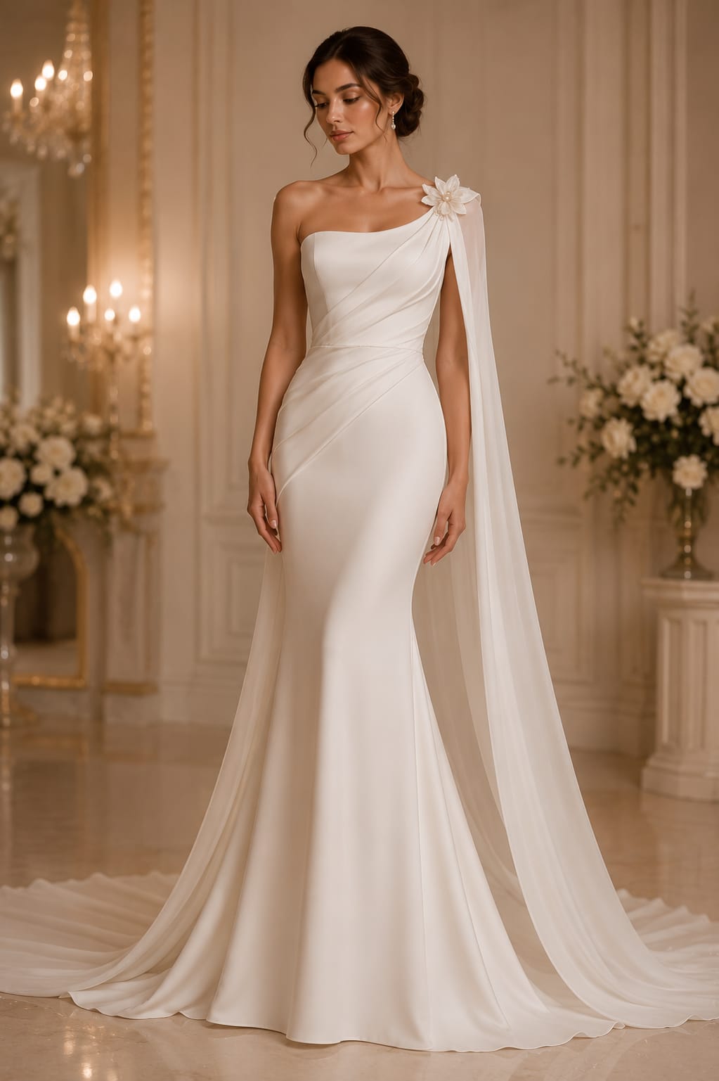 Seraphine Pleated Gown — view 1