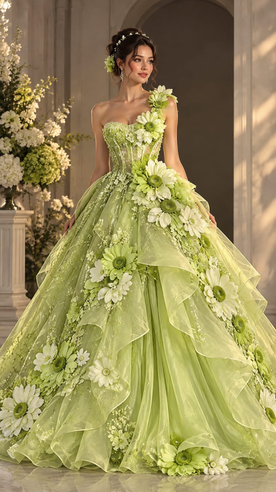 New season Flora Dahlia dress
